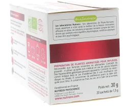 Circuveinol Infusion jambes légères bio Nutreov - boîte de 20 sachets