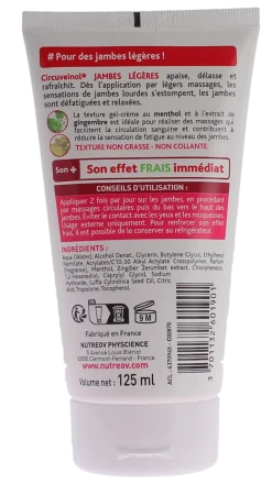 Circuveinol jambes légères gel Nutreov - tube de 125ml