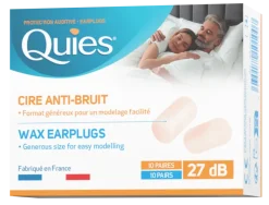 Cire anti-bruit format généreux Quies - 10 paires