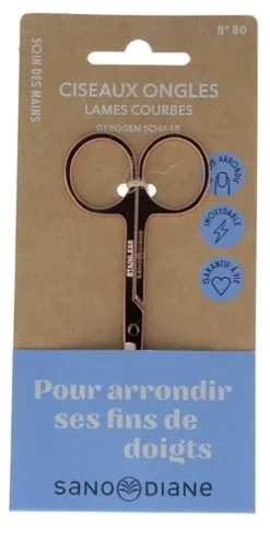 Ciseaux à ongles lames courbes Sanodiane - 1 paire de ciseaux