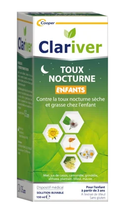 Clariver Toux nocturne enfants Cooper - flacon de 150 ml