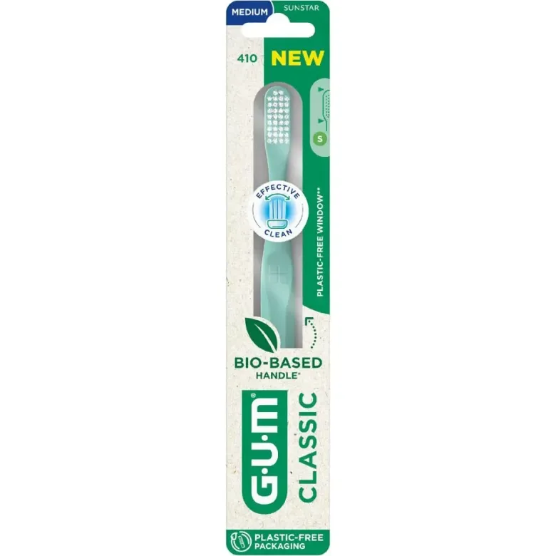 Classic brosse à dents bio-sourcée Medium Gum - une brosse à dents