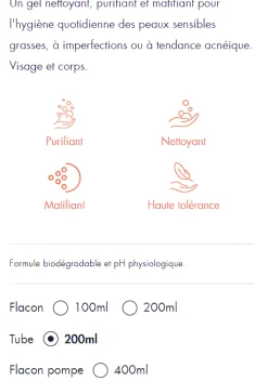 Cleanance gel nettoyant Avène