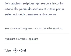 Cleanance hydra crème apaisante Avène - tube de 40 ml