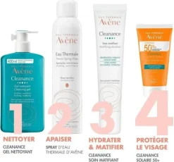 Cleanance solaire SPF50+ Avène - tube de 50 ml