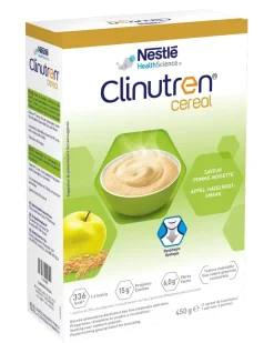 Clinutren Cereal Complément nutritionnel saveur pomme noisette Nestlé - boite de 450 g