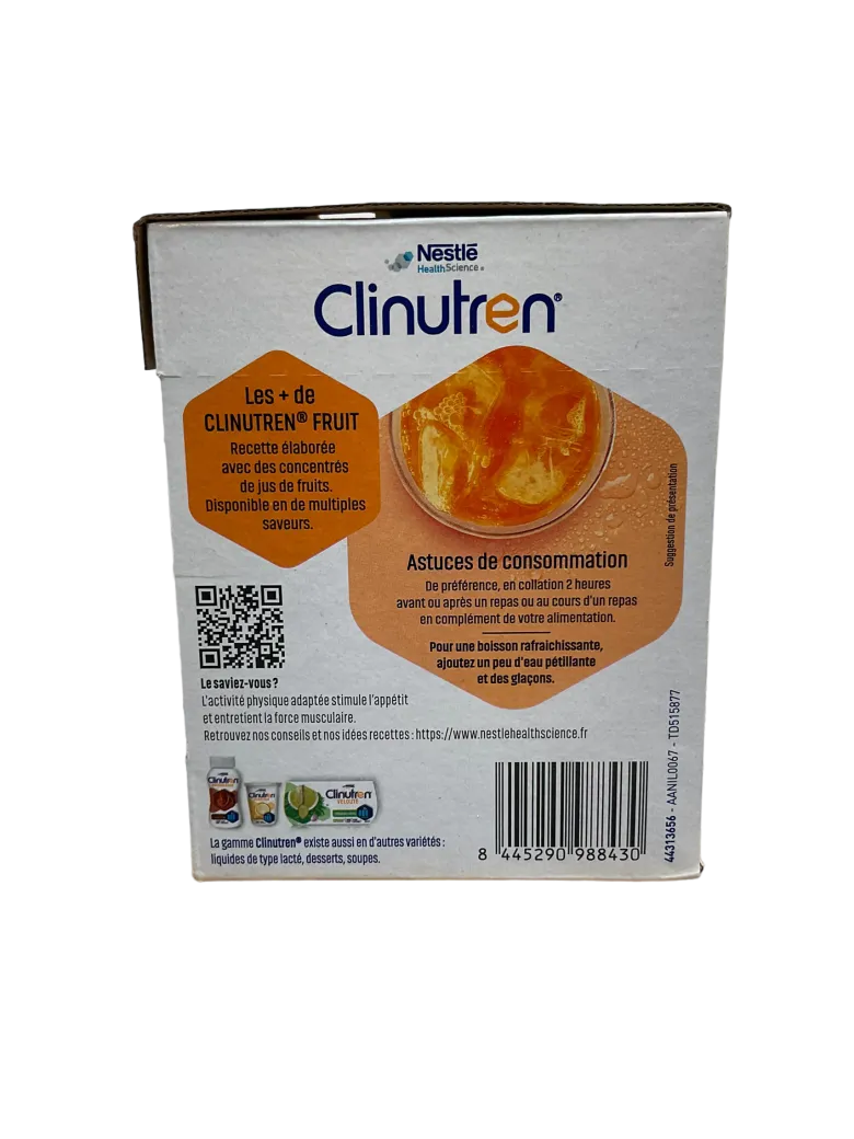 Clinutren Fruit saveur multifruits – 4 briques de 200 ml