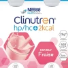 Clinutren HP/HC +2Kcal – saveur fraise, 4 bouteilles de 200 ml