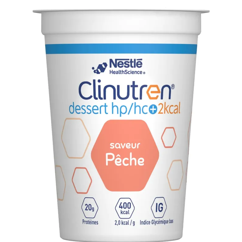 Clinutren saveur pêche HP/HC + Nestlé - lot de 4x200g