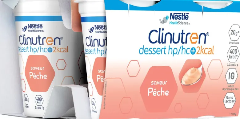 Clinutren saveur pêche HP/HC + Nestlé - lot de 4x200g