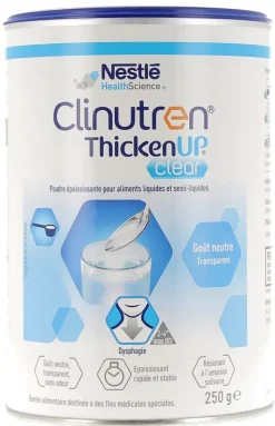 Clinutren ThickenUp Clear poudre épaississante Nestlé Health Science - pot de 250g