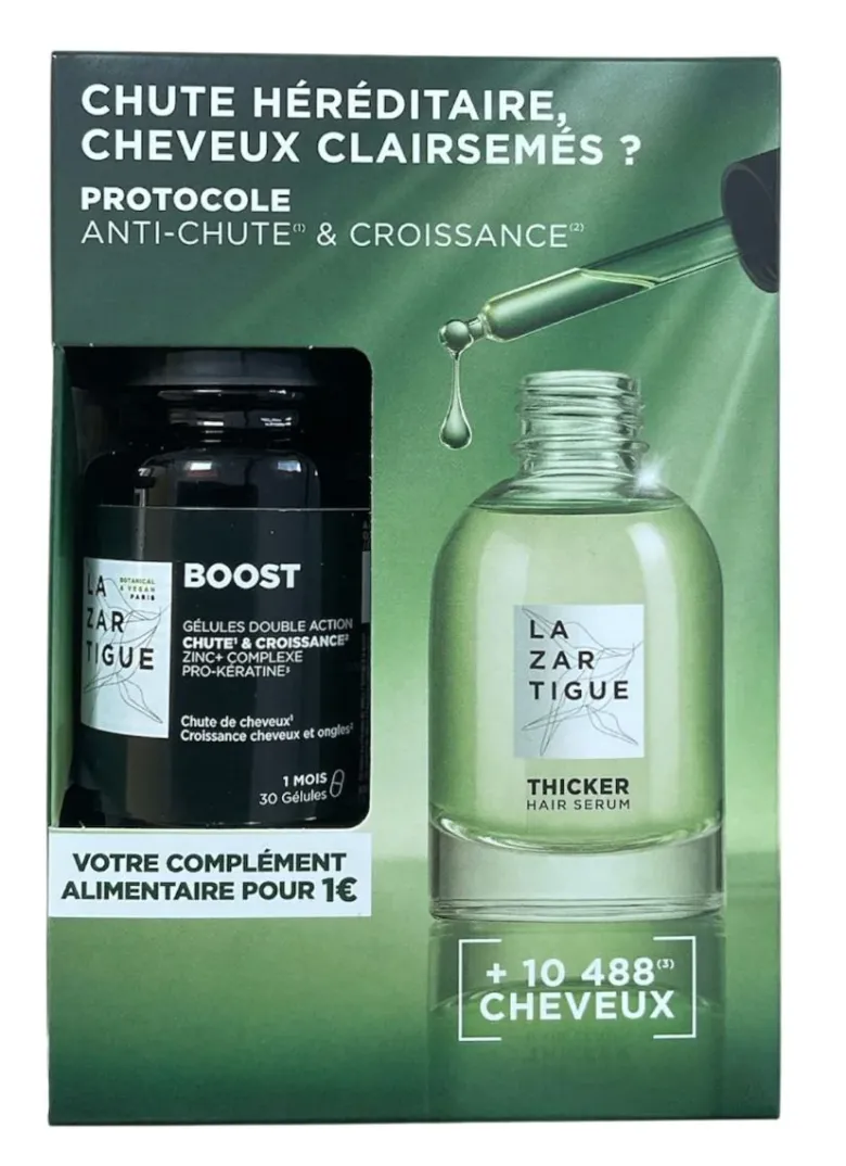 Coffret anti-chute et croissance Lazartigue - coffret de 2 produits