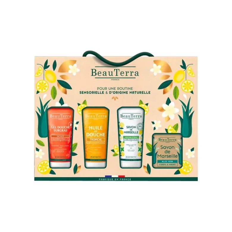 Coffret cadeau Beauterra - pochette de 4 produits