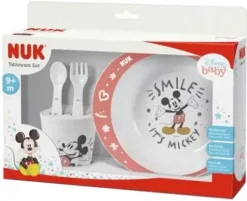 Coffret de vaisselle Disney Baby 9 mois et + NUK - coffret contenant 4 produits