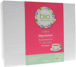 Coffret dégustation 6 infusions bio Nutrisanté - boîte de 60 sachets
