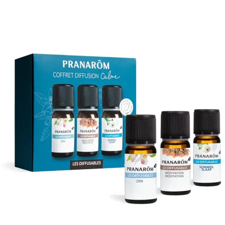 Coffret diffusion calme Pranarōm - coffret de 3 flacons de 10ml