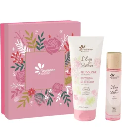 Coffret eau des délices rose&jasmin bio Fleurance nature - coffret de 2 produits