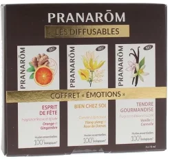 Coffret Emotions Les Diffusables Pranarom - coffret de 3 flacons de 10ml
