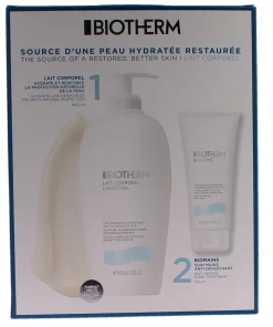 Coffret peau hydratée restaurée hydratation corps et mains Biotherm - coffret de 2 produits