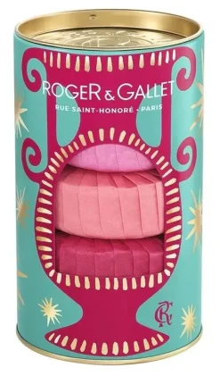 Coffret savons rose Roger & Gallet - coffret de 3 savons