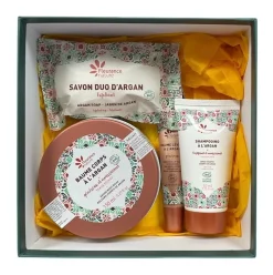 Coffret Secrets d'Argan bio Fleurance nature - coffret de 4 produits