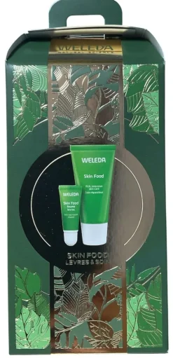 Coffret Skin Food lèvres et soin bio Weleda - coffret contenant 2 produits