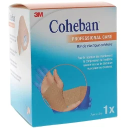 Coheban Bande de contention cohésive 3M - bande de 3 m x 7 cm