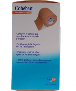 Coheban Bande de contention cohésive 3M - bande de 3,5 m x 10 cm