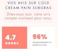 Cold Cream pain surgras visage et corps Avène - 1 pain de 100 g