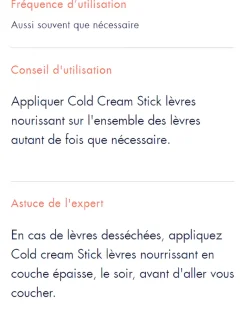 Cold Cream stick lèvres nourrissant Avène