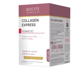 Collagen Express anti-âge rides lisées Biocyte - boîte de 180 gélules