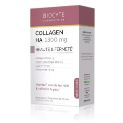 Collagen HA 1300mg beauté et fermeté Biocyte - boite de 80 gélules
