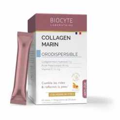 Collagen marin orodispersible Biocyte - boîte de 20 sticks