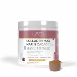 Collagen max marin cacao densité & fermeté Biocyte - pot de 260g