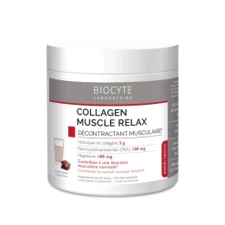 Collagen muscle relax goût cacao Biocyte - pot de 220g