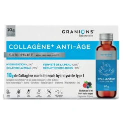 Collagène+ anti-âge 10g Granions - boite de 10 shots de 50ml