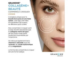 Collagène+ beauté goût cookie Granions - pot de 120 comprimés