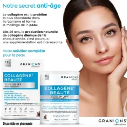 Collagène+ beauté Sublimlift goût chocolat Granions - pot de 300g