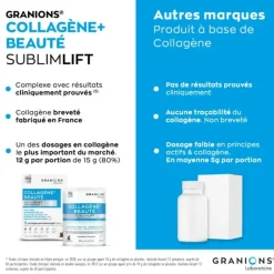 Collagène+ beauté Sublimlift goût chocolat Granions - pot de 300g