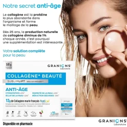 Collagène+ beauté Sublimlift Granions - boite de 10 sachets