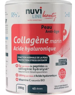 Collagène marin acide hyaluronique peau anti-âge Nuviline - pot de 280g