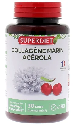 Collagène marin + Acérola Super Diet - boîte de 180 comprimés