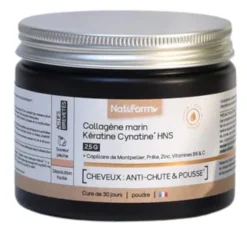 Collagène marin anti-chute & pousse Nat&Form - pot de 120g