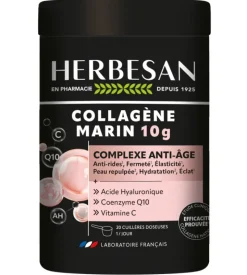 Collagène marin 10g complexe anti-âge Herbesan - pot de 210g