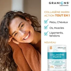 Collagène marin goût neutre Granions – pot 258 g