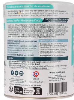 Collagène marin membrane d'œuf Articulations Plus Nuviline – pot 280 g
