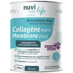 Collagène marin membrane d'œuf Articulations Plus Nuviline – pot 280 g