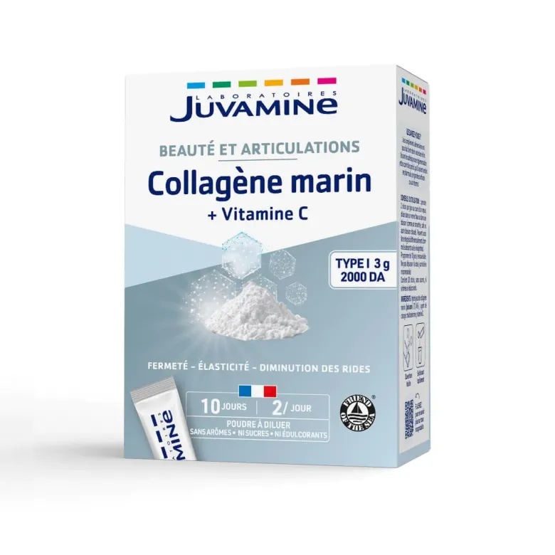 Collagène marin vitamine C Juvamine - boite de 20 sticks