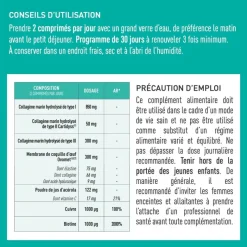 Collagène + multi type I, II, III, V, X Granions - boite de 60 comprimés