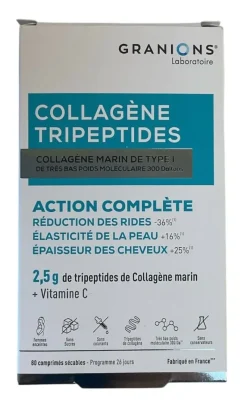 Collagène Tripeptides Granions - boite de 80 comprimés sécables